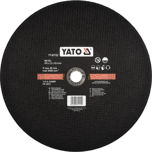 Yato Kotouč řezný na kov 355 x 25,4 x 3,2 mm