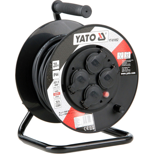 Yato Prodlužovák bubnový 4zásuvky IP44 16A 20 m