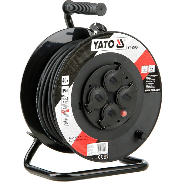 Yato Prodlužovák bubnový 4zásuvky IP44 16A 40 m