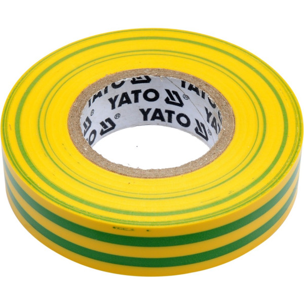 Yato Izolační páska elektrikářská PVC 15mm / 20m žlutozelená