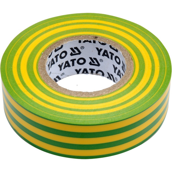 Yato Izolační páska elektrikářská PVC 19mm / 20m žluto-zelená