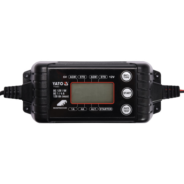Yato Nabíječka 4A 6/12V PB/GEL LCD display