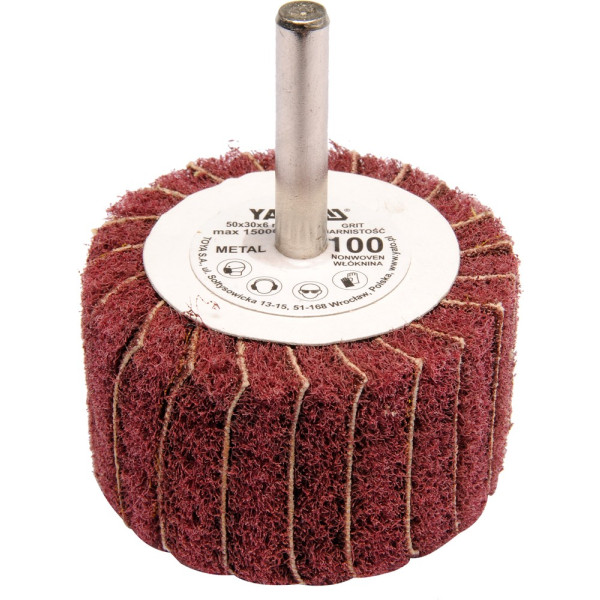 Yato Kotouč lamelový radiální 50x30 P-60 s hřídelí 6 mm