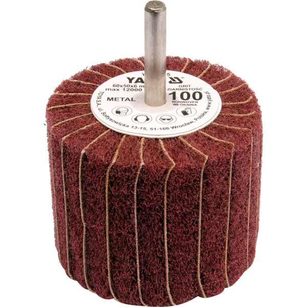 Yato Kotouč lamelový radiální 60x50 P-150 s hřídelí 6 mm