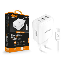 ALI CN 40W, 2xUSB-C, USB-C, bíl CHPD0024