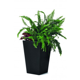 Rattan planter S - grafit