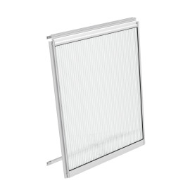 stěnové ventilační okno stříbrné VITAVIA typ V (40000546) PC 6 mm LG3089
