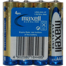 LR03 4S ALK 4x AAA (R03) SHRINK MAXELL