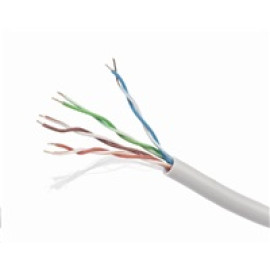 GEMBIRD UTP kabel, Cat5e, drát 305m, 24AWG, PVC, šedý