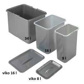 Sinks samostatný koš 34 l