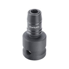 Adaptér rázový 1/2" čtyřhran na hroty 1/4", Quick-Lock, CrMoV