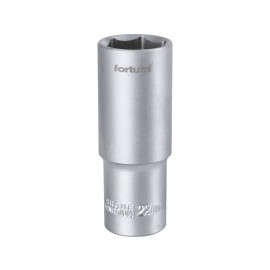 Hlavice nástrčná prodloužená 1/2", 22mm, L 77mm