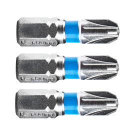 Hrot křížový pozidriv, sada 3ks, PZ 3x25mm, S2