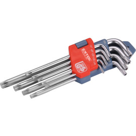 L-klíče TORX, sada 9ks, 10-50