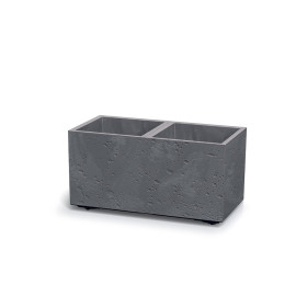 Květináč Prosperplast SIERRA CASE beton effect 57,7 cm šedý