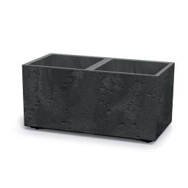 Květináč Prosperplast SIERRA CASE beton effect 77 cm černý beton