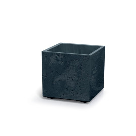 Květináč Prosperplast SIERRA SQUARE beton effect 38,5 cm antracit