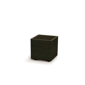 Květináč Prosperplast MADERA SQUARE eco wood 28,8 cm kávový