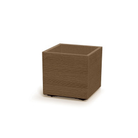 Květináč Prosperplast MADERA SQUARE eco wood 38,5 cm naturo