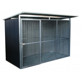 G21 Kotec pro psa KEN 572 260 x 186 x 220 cm, šedý