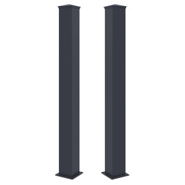 Sloupek G21 pro branku a bránu 15x166 cm s patkou, antracitový, 2 kusy