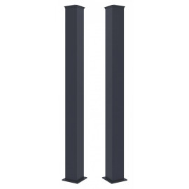 Sloupek G21 pro branku a bránu 15x190 cm s patkou, antracitový, 2 kusy