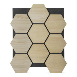 Akustický panel G21 81,5x66,5x2,1 cm plástev, přírodní dub