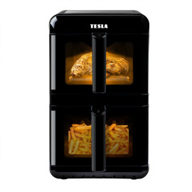 TESLA AirCook DualZone Q680 XXL - multifunkční duální digitální horkovzdušná fritéza