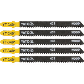 Yato List pilový do přímočaré pily 100 mm na dřevo TPI10 5 ks