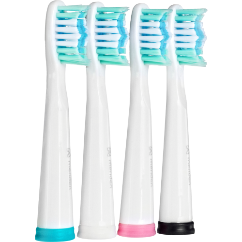 Náhradní hlavice ke kartáčkům Meriden Sonic+ Smart White (MS349W) 4ks 