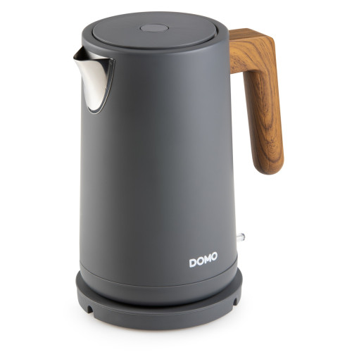 Rychlovarná konvice - šedá WOOD YOU - DOMO DO9268WK, Objem: 1,7 l, Příkon: 2200 W