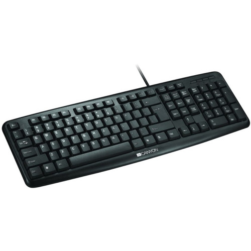 Canyon Klasická USB klávesnice, černá