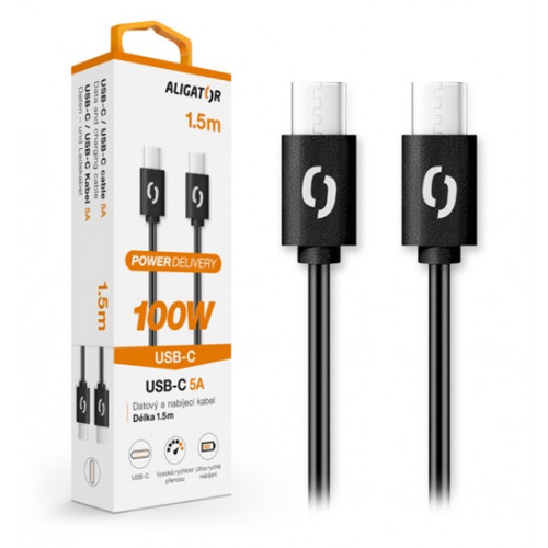 ALI DK 100W, USB-C/USB-C, černý DATKP46