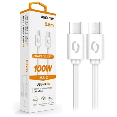 DK ALI 100W USB-C/USB-C 5A, 2,5m DATKP53