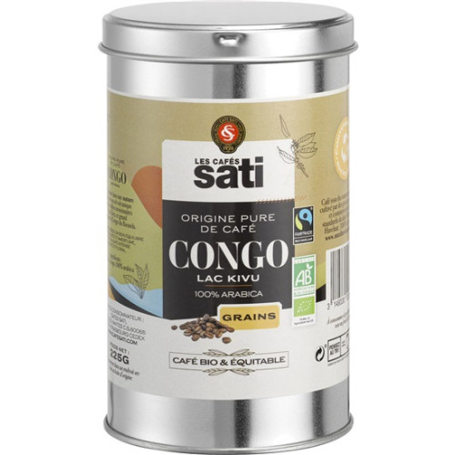 Sati Congo Bio Fairtrade 225 g zrno dóza