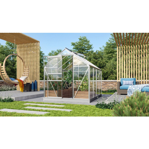 skleník VITAVIA VENUS 5000 čiré sklo 3 mm stříbrný LG1027