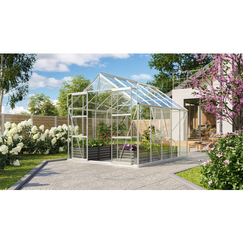 skleník VITAVIA URANUS 8300 čiré sklo 3 mm stříbrný LG1036