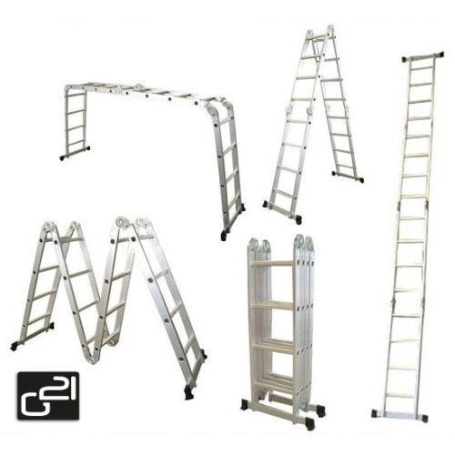 Hliníkové štafle G21 GA-SZ-4x4-4,6M multifunkční