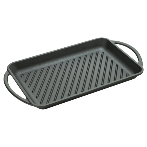 Cattara Grilovací pánev s držadly LITINA 33x21,5cm