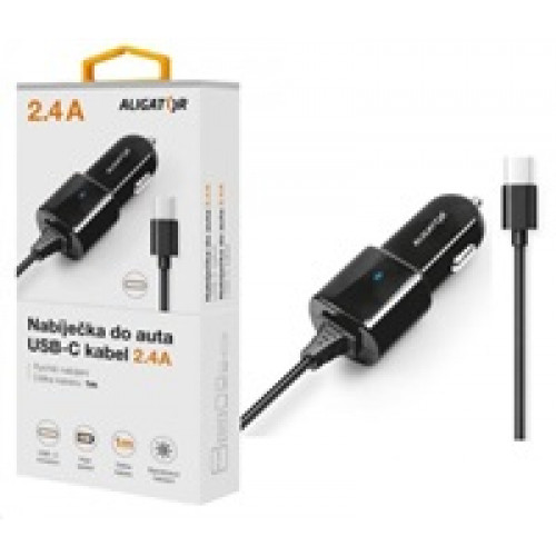 ALI auto nab. 2,4A, USB-C,černá CHA0025