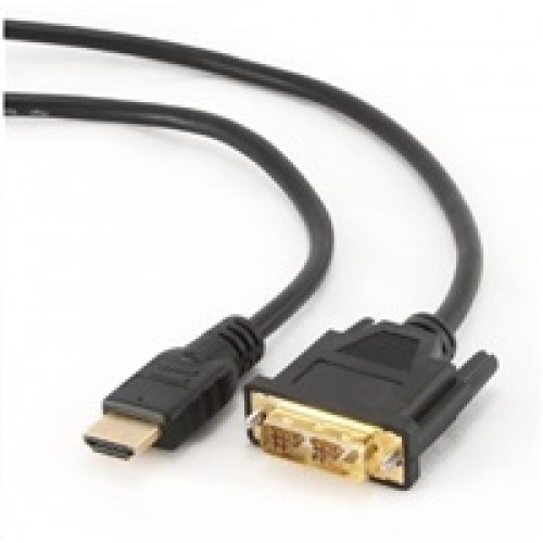 GEMBIRD Kabel CABLEXPERT HDMI-DVI  0,5m, 1.3, M/M stíněný, zlacené kontakty