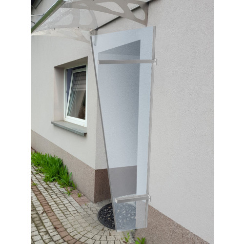 boční stěna LANITPLAST UNI stříbrná / PLEXI LG1498