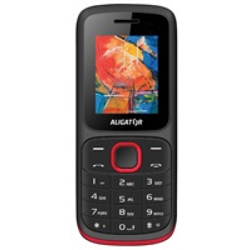 Aligator D210 Dual SIM, černo-červený