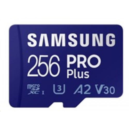 Samsung micro SDXC karta 256GB PRO Plus + SD adaptér