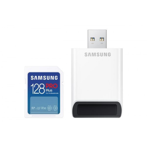 Samsung SDXC karta 128GB PRO PLUS + USB adaptér