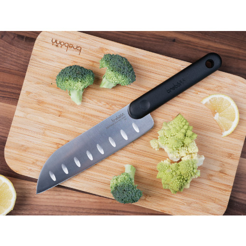 Nůž na ovoce a zeleninu Santoku Trebonn černá 18 cm