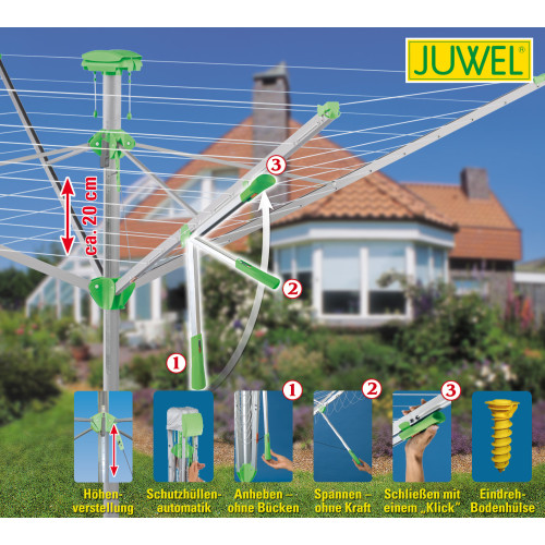 sušák na prádlo JUWEL NOVAPLUS 600 LIFT LG1680