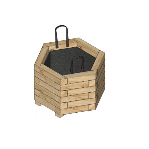 vyvýšený záhon / truhlík LANITPLAST MADRID6 (S7239) LG2450