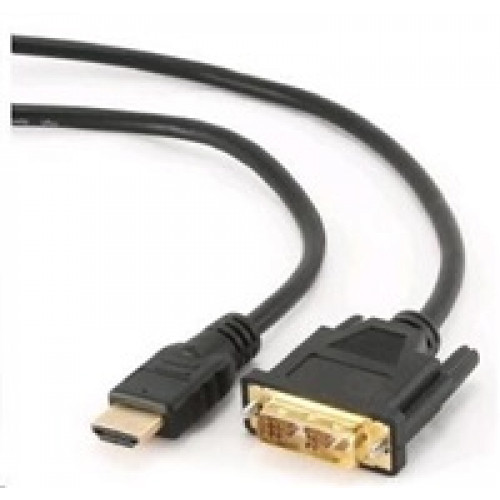 GEMBIRD Kabel HDMI - DVI 1,8m (M/M, DVI-D, Single Link, zlacené kontakty, stíněný)