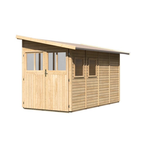 dřevěný domek KARIBU WANDLITZ 4 (55257) natur LG2730